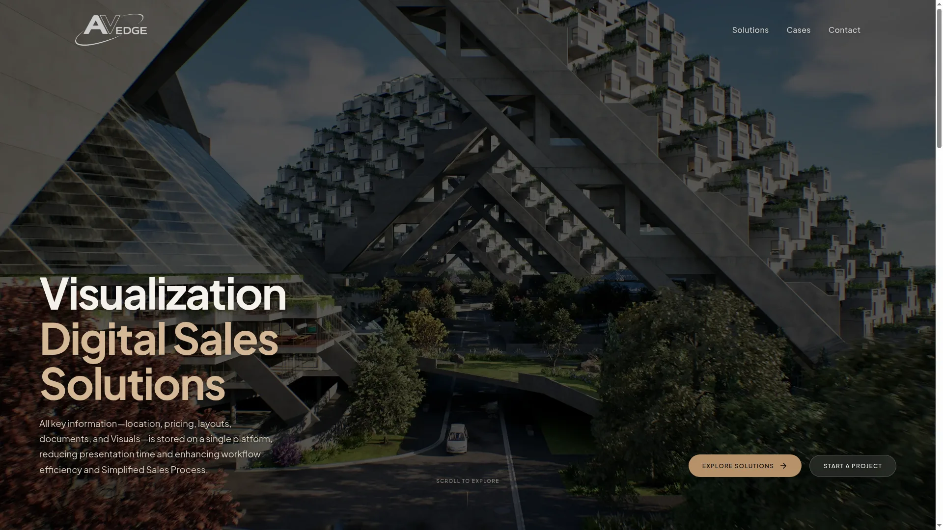 AVEDGE Studio — Landing Page