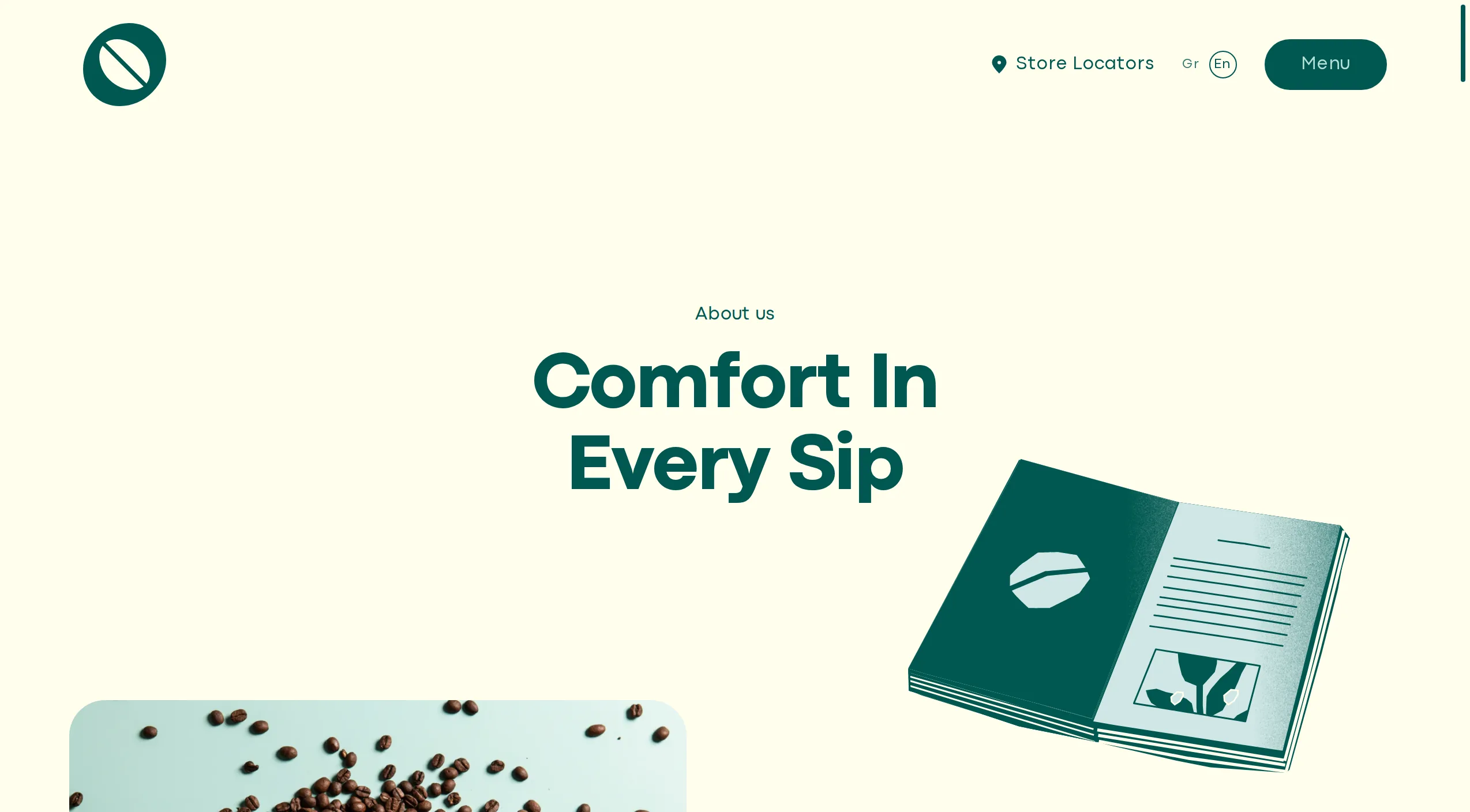 About — the cinematic hero film scrubs down the page and lands in the brand story